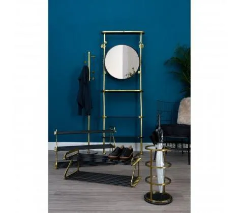 Antique Brass Coat Stand
