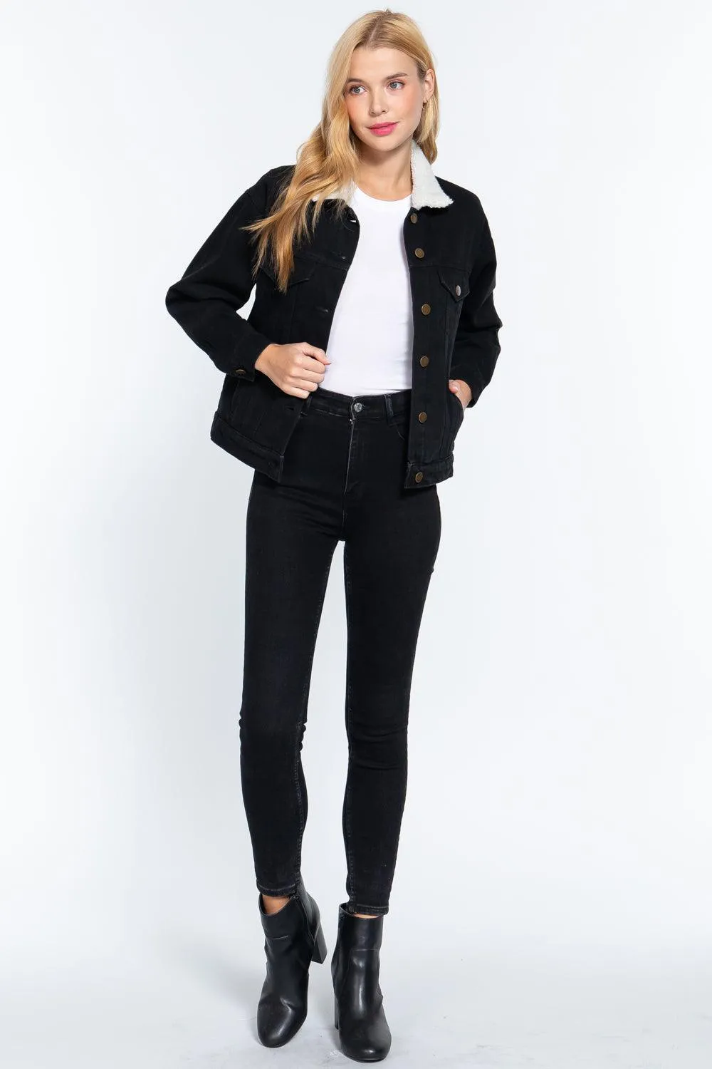 Black Oversized Denim Jacket