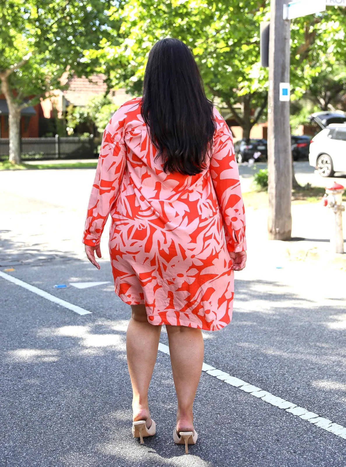 Bondi Dress - Orange Print
