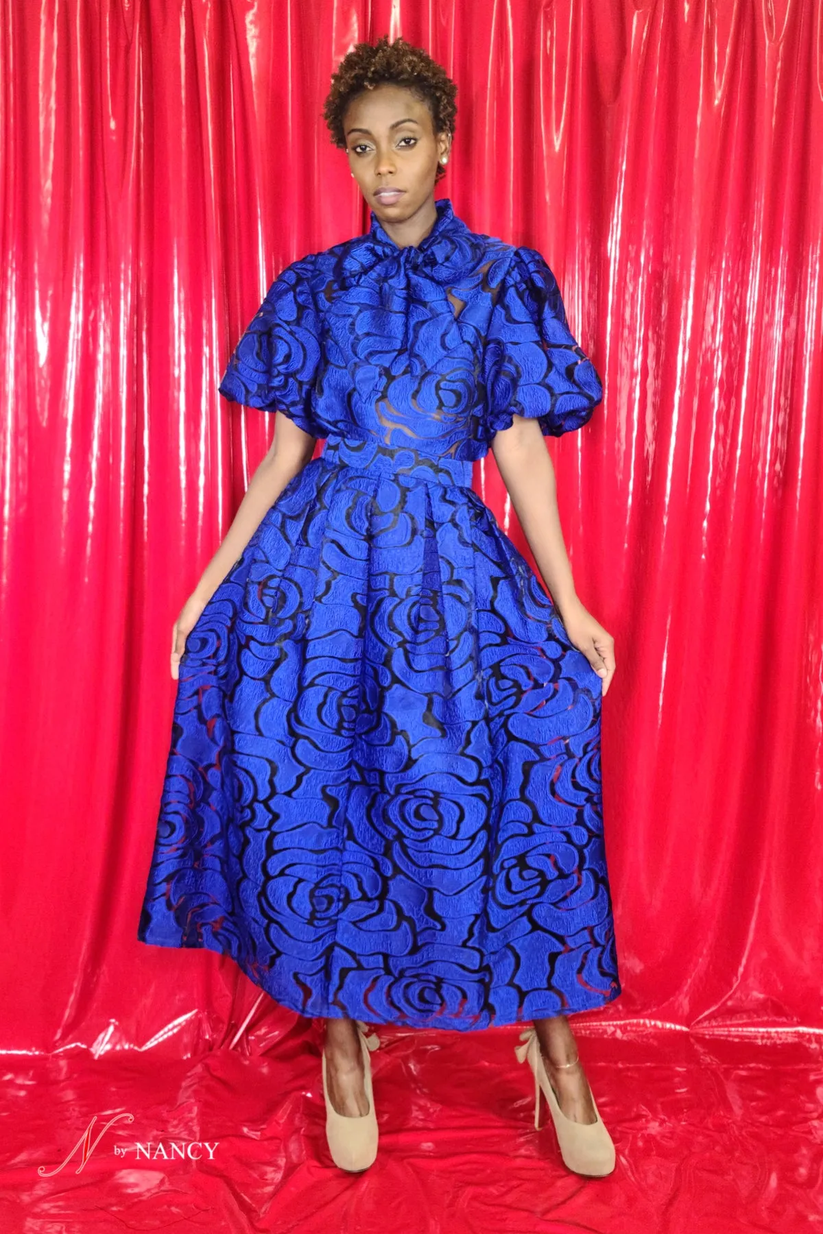 C202065 SKIRT (BLK, GOLD, BLUE) (LTD SIZES)