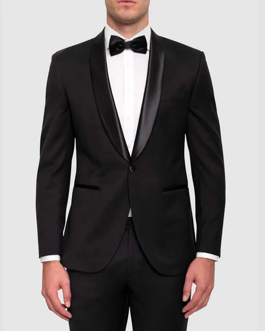 CAMBRIDGE FMG100 BLACK STIRLING TUXEDO JACKET
