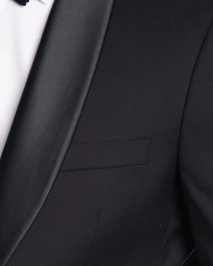 CAMBRIDGE FMG100 BLACK STIRLING TUXEDO JACKET