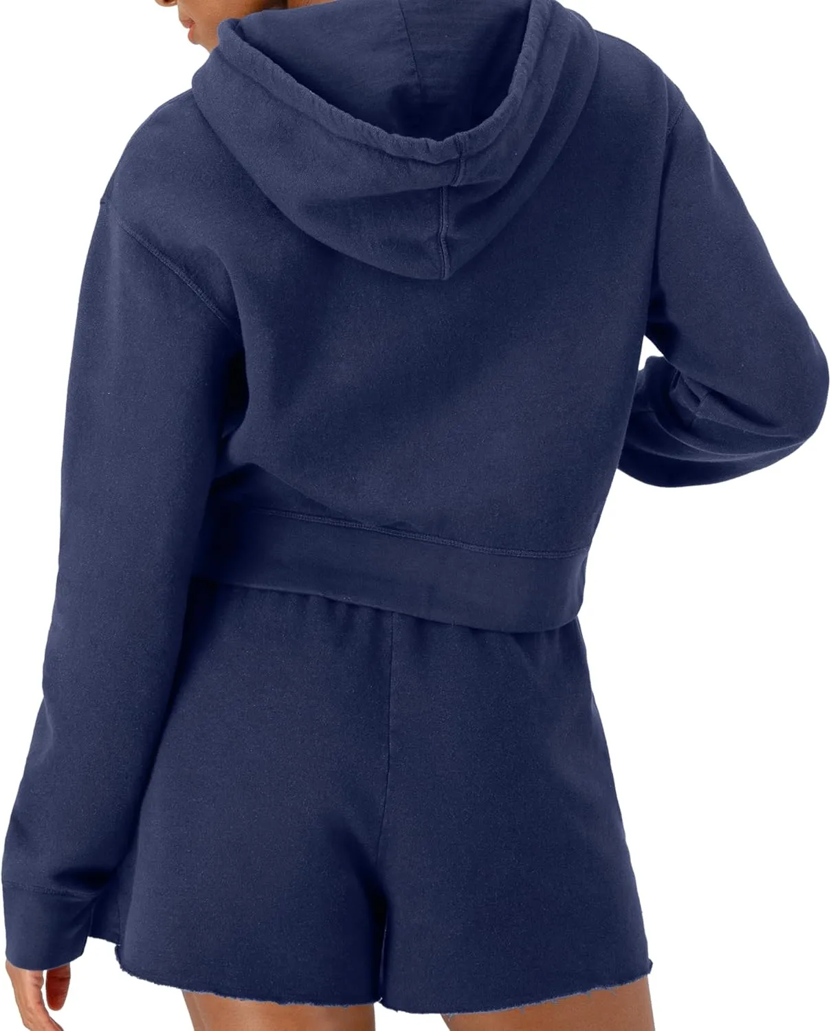 Champion Women's Sweatshirt, Vintage Wash Hoodie, Zip-Up Hoodie with Vintage Wash For Women