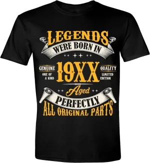 Customized Birthday T-Shirt for Men, Legends were Born in 19XX Custom Year Designs, Personalized T Shirt for Men & Women