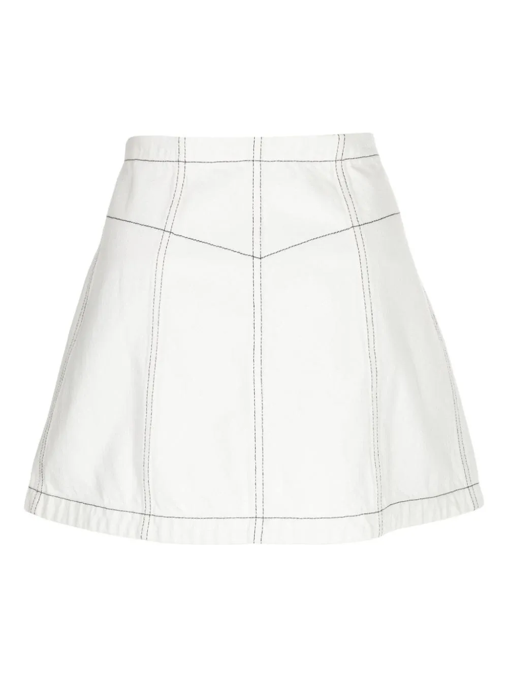 Ice A-Line Denim Zipped Skirt