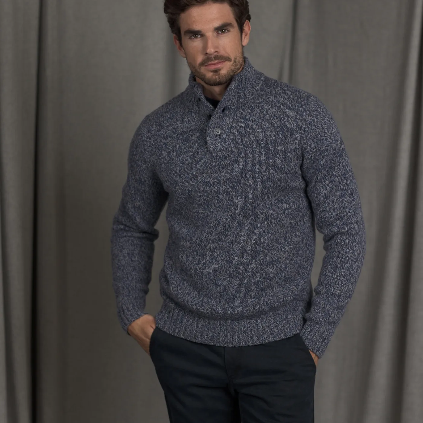 Magee Pure Merino Wool Buttoned Knitwear