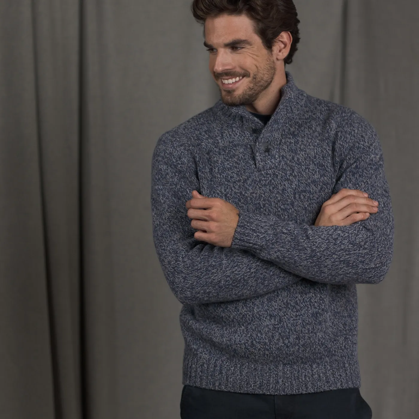 Magee Pure Merino Wool Buttoned Knitwear