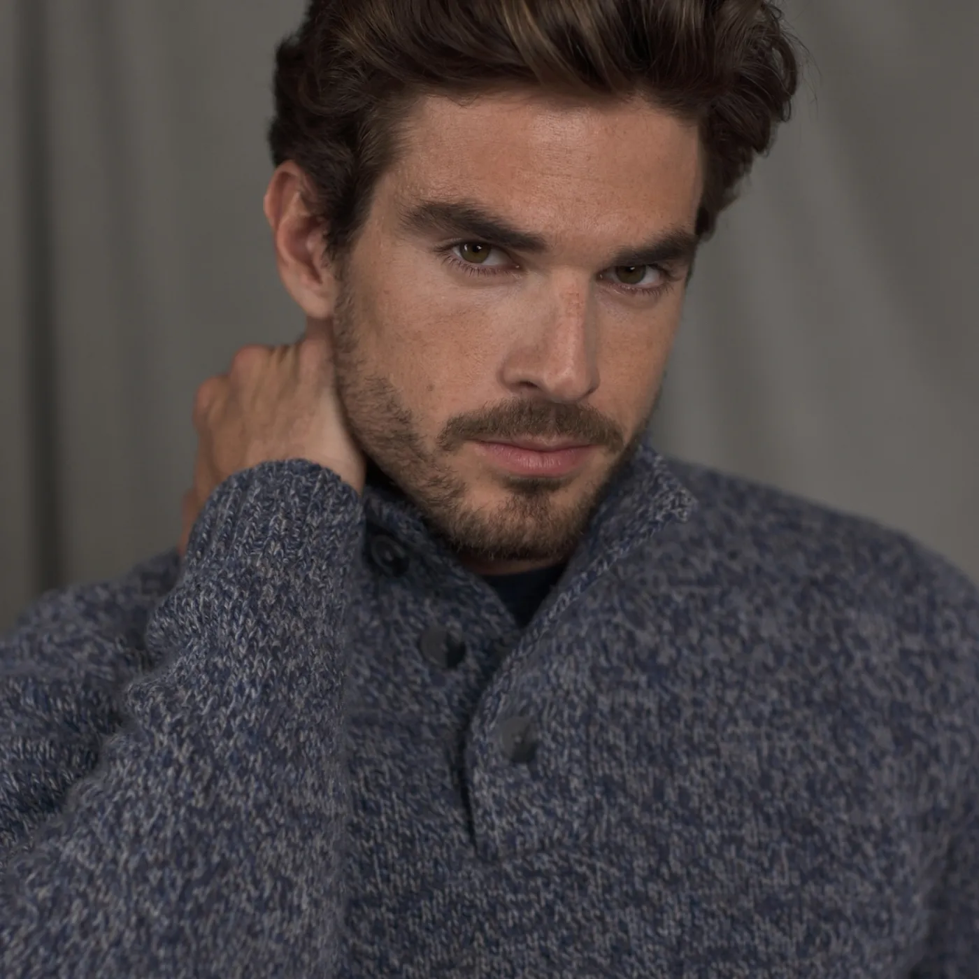 Magee Pure Merino Wool Buttoned Knitwear