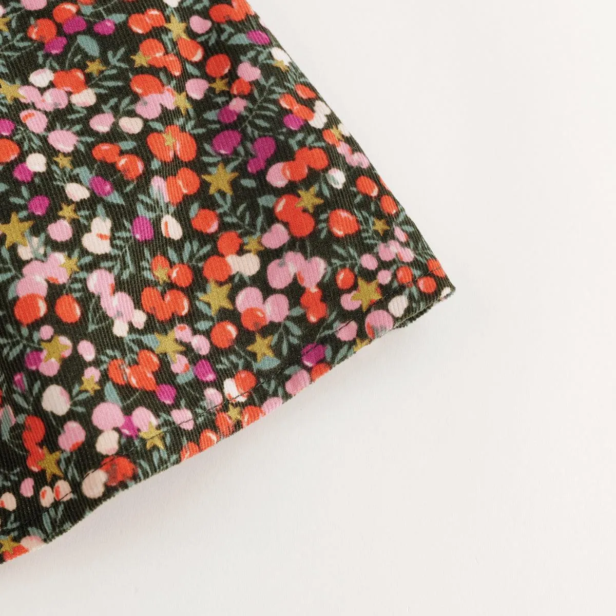 MARC & JANIE Girls Floral A-line Corduroy Skirt 231561