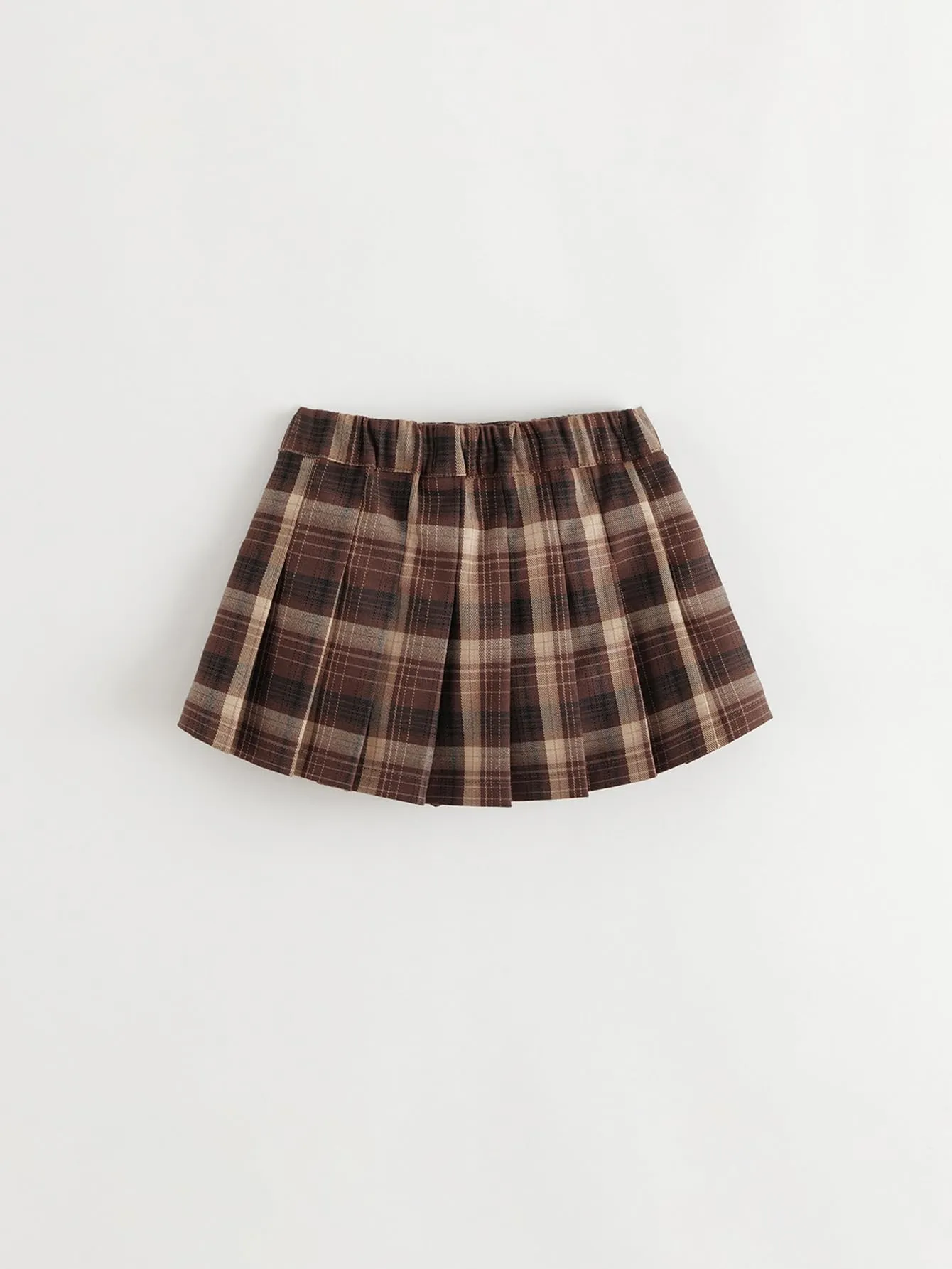 MARC & JANIE Girls Plaid Half A-Line Skirt 241272