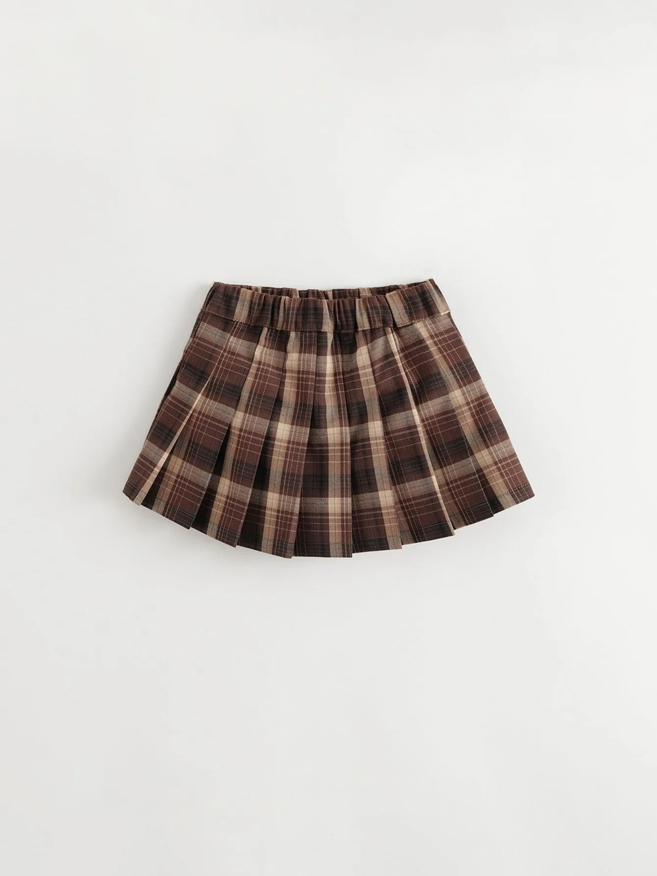 MARC & JANIE Girls Plaid Half A-Line Skirt 241272
