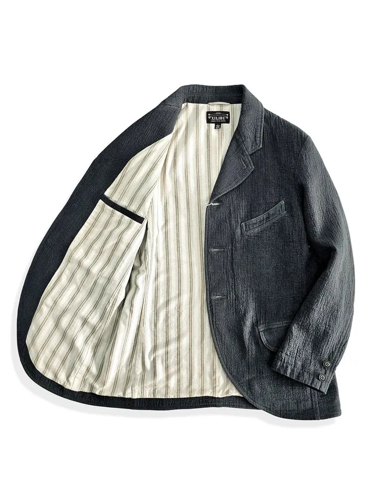 Men's Vintage Blazer - Single Breasted Suit Jacket