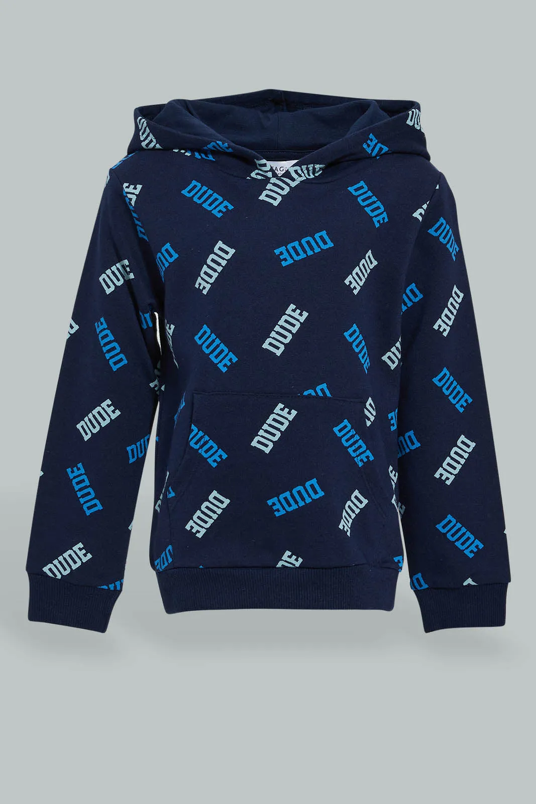 Navy Dude Print Sweatshirt