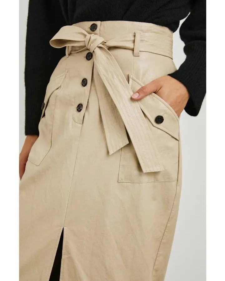 Rails Edem Faux Crinkle Leather Skirt