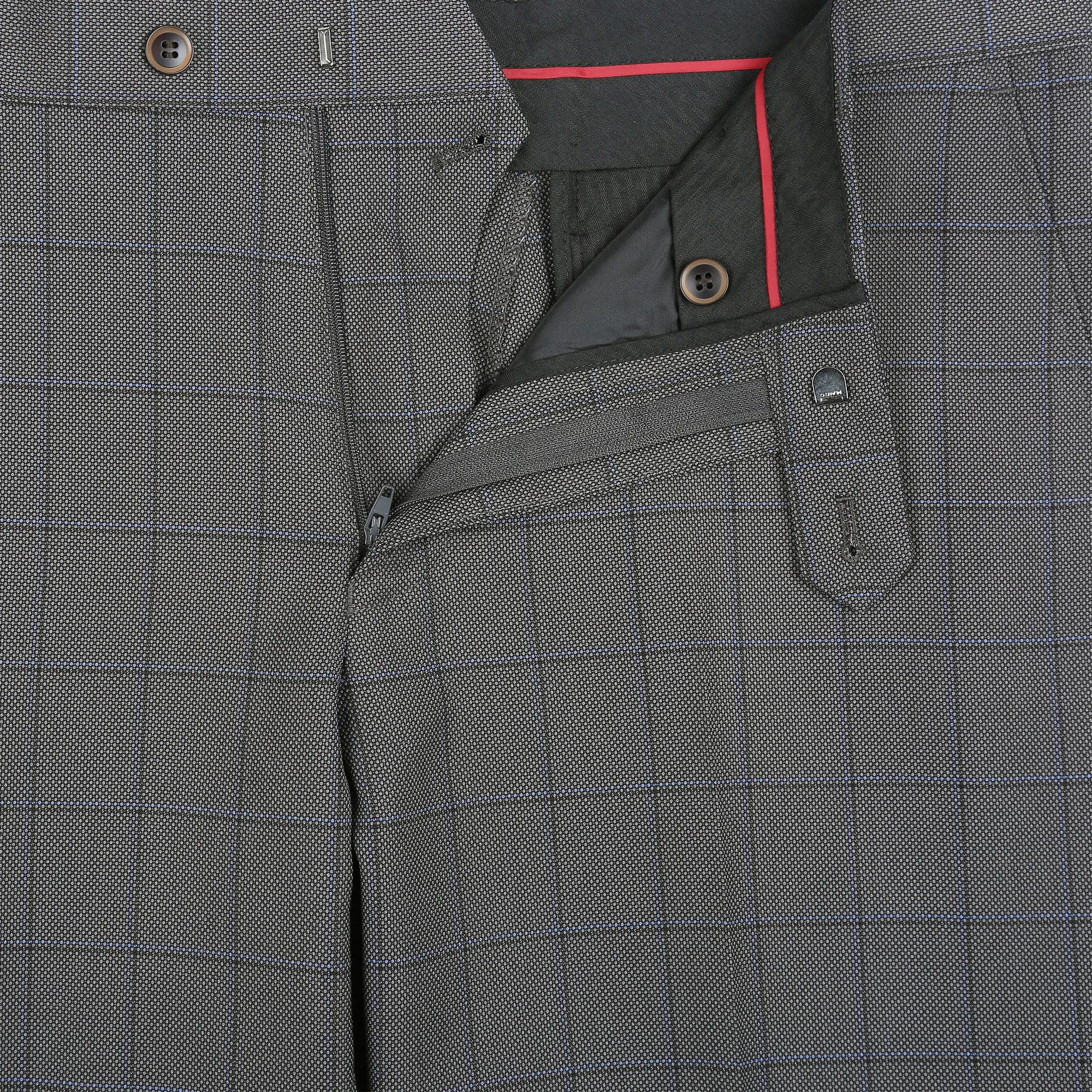 RENOIR Two Piece Classic Fit Windowpane Check Dress Suit 292-2