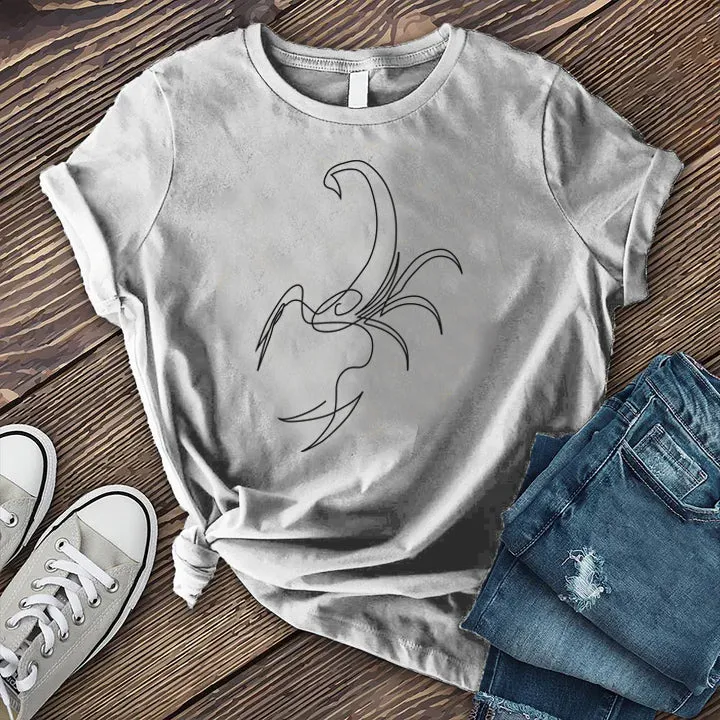Scorpio Simple Outline T-shirt