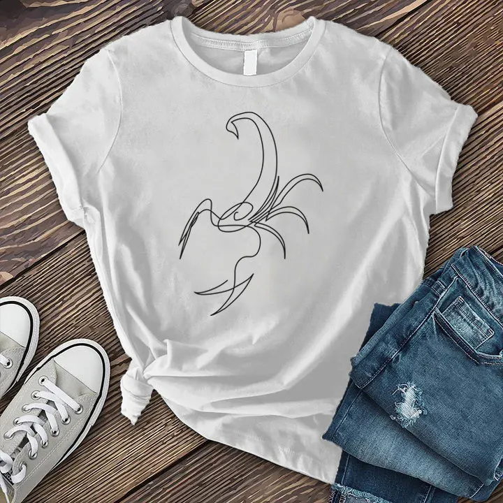 Scorpio Simple Outline T-shirt