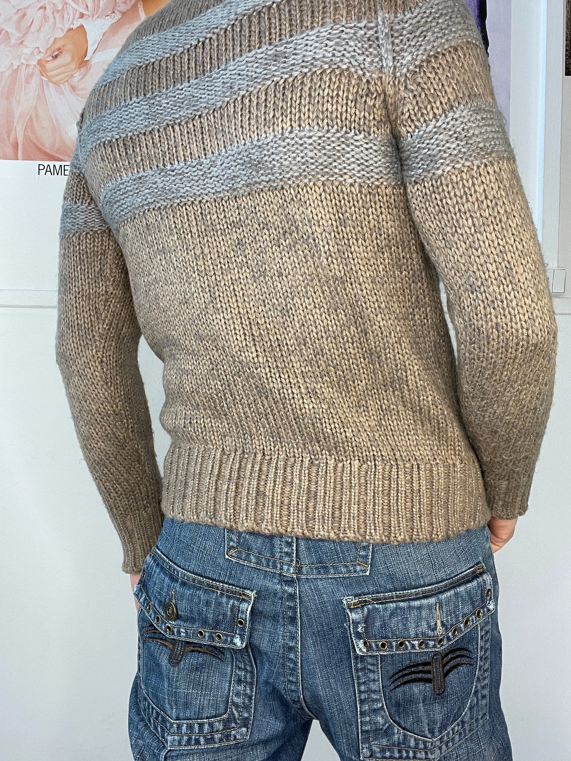 thick cozy long sleeve knitwear jumper