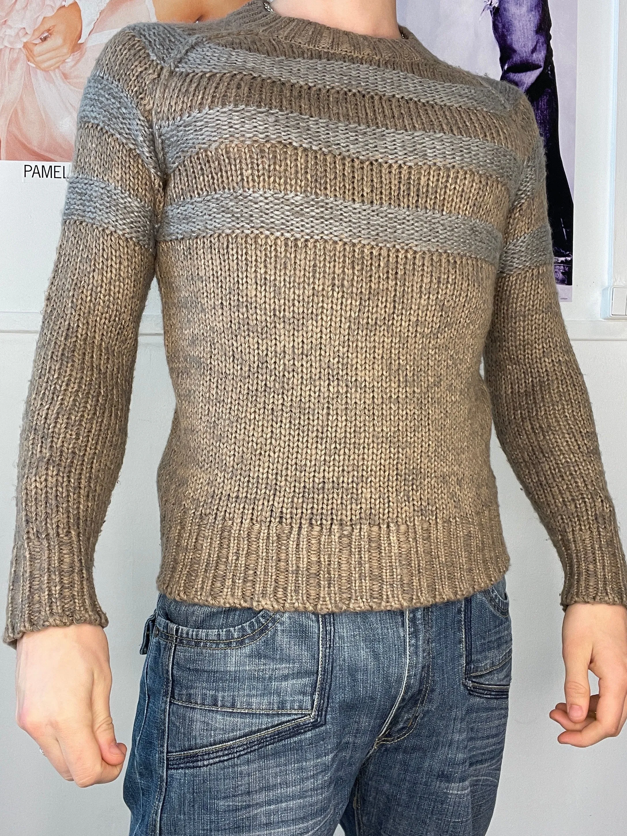 thick cozy long sleeve knitwear jumper
