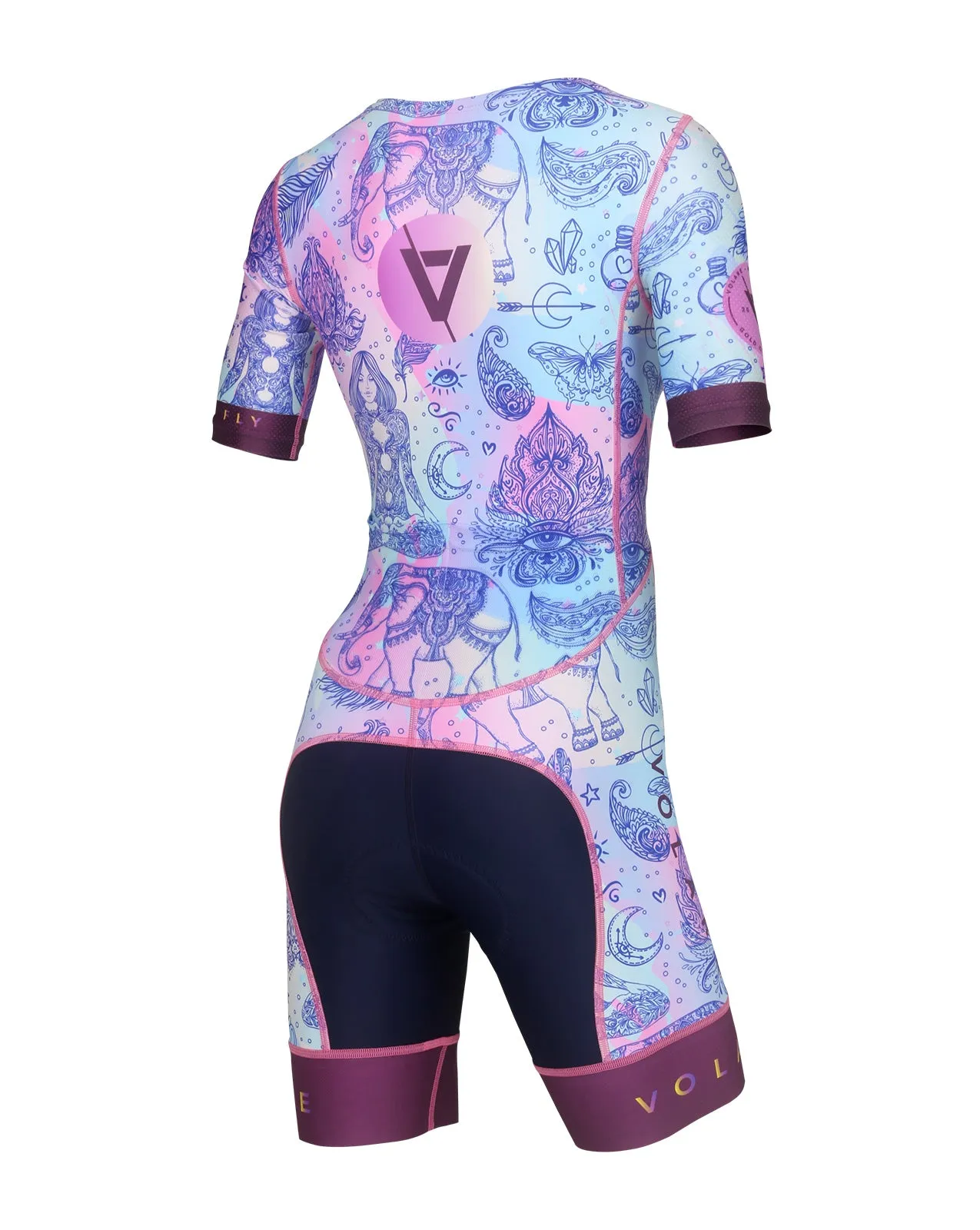 Volare Womens Hippie Sleeved Tri Suit