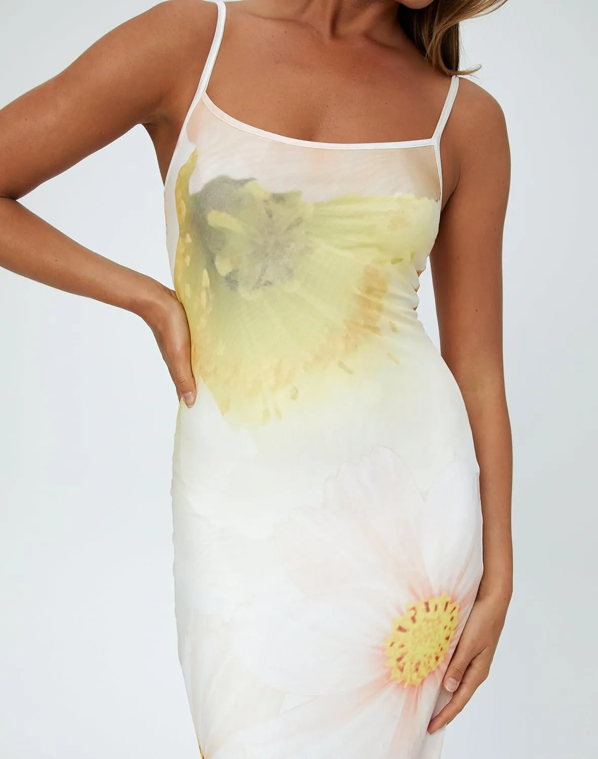 Women Y2k Floral Spaghetti Strap Maxi Dress Abstract Flower Print Long Slip Dress Elegant Bodycon Cami Dress