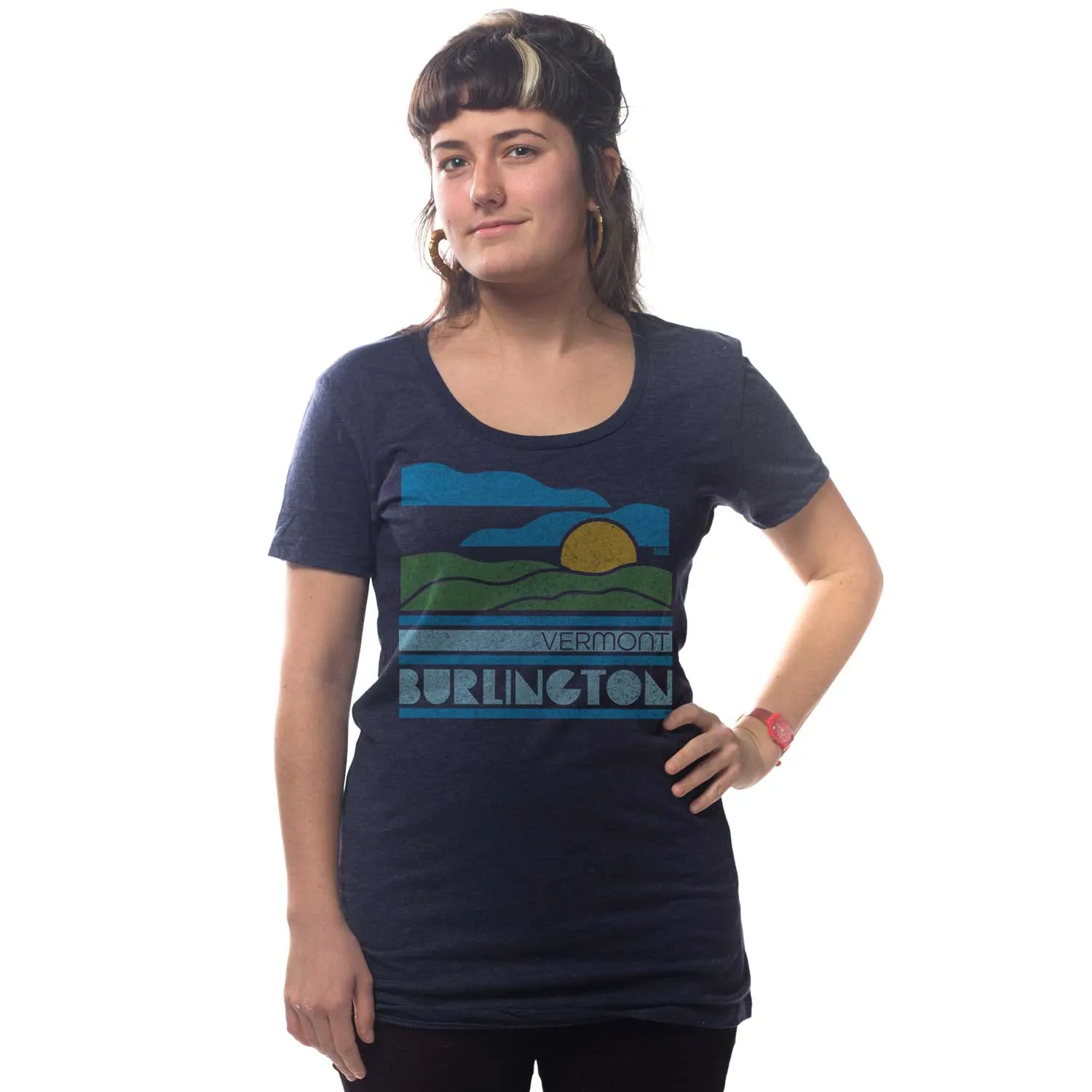 Women's Burlington, VT Sunset T-shirt